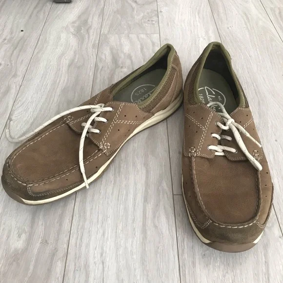 Clarks Mens 9M Wingtip Brogue Suede Lace Up Casual‎ Oxfords Tan Mens Aldwin Lace Tan Suede Oxfords | Clarks main image 4